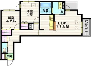 新石川1丁目メゾン東棟【2階】の間取り