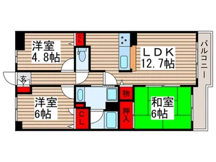 ソレイユ松戸の間取り