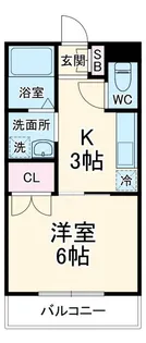エステート長津田III【2階】の間取り