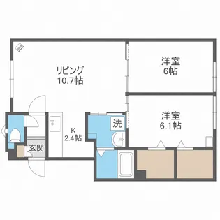 ルミエール涼【2階】の間取り