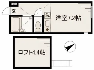 アクシス菊名【2階】の間取り