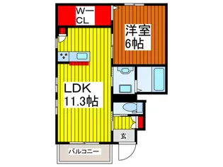 仮)本町ヒルズ【1階】の間取り