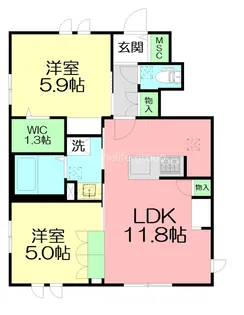 ルミエール湘南【1階】の間取り