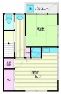 清水コーポ【2階】の間取り