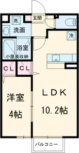 ルイーズ・ノア【2階】の間取り