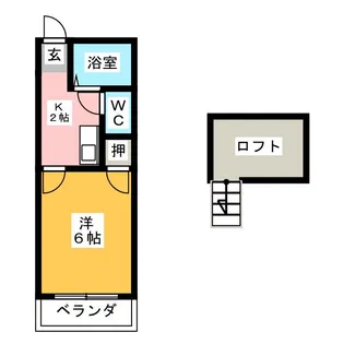 シャモニー不二ガ丘A棟【1階】の間取り