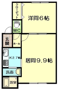 リバティ常盤【2階】の間取り