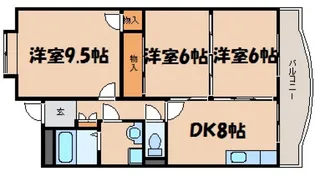 サンコーポ海田 ナンバー1【2階】の間取り