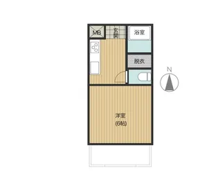 ピーフォー【2階】の間取り