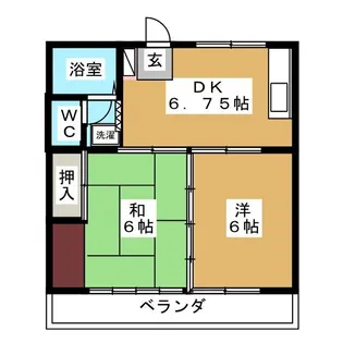 渡辺アパート【2階】の間取り