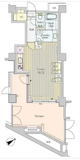 パークアクシスプレミア表参道の間取り