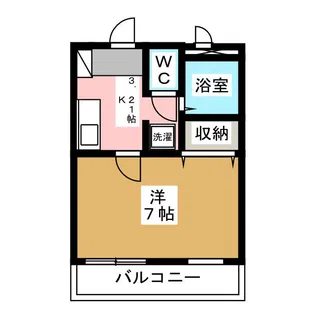 ラヴィルユウゼン【2階】の間取り