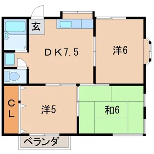 ジェネシスハイツ ハンズ弐番館【2階】の間取り