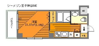 シーメゾン王子神谷DUE【2階】の間取り