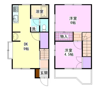 メゾネット吉田 101の間取り