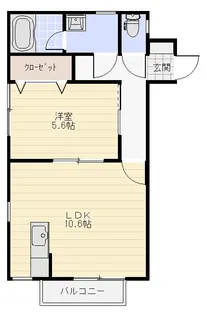 プラージュ【1階】の間取り