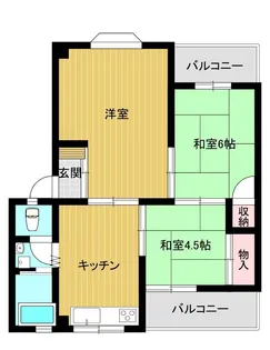 第2高尾マンション【2階】の間取り