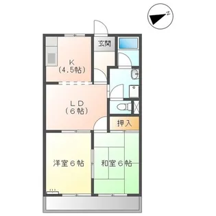 コートプレイス East West【3階】の間取り