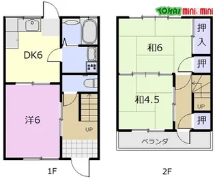 タウンハウス恵【1階】の間取り