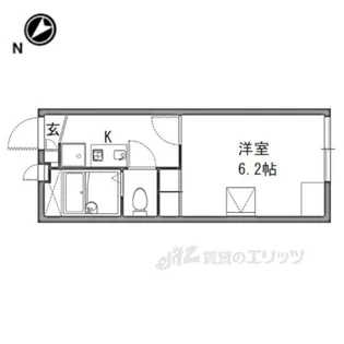 レオパレス隼【2階】の間取り