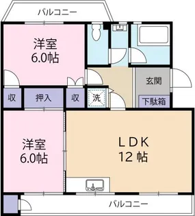 第二阿波ビル【1階】の間取り