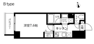 スカイコート蔵前II【4階】の間取り