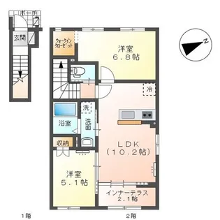 ディア マイアミ【2階】の間取り