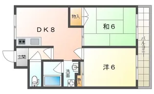 パレ音羽【4階】の間取り