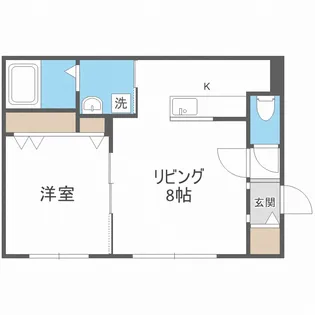グランメール南郷通9【4階】の間取り