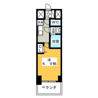 プレサンス丸の内アデル【14階】の間取り