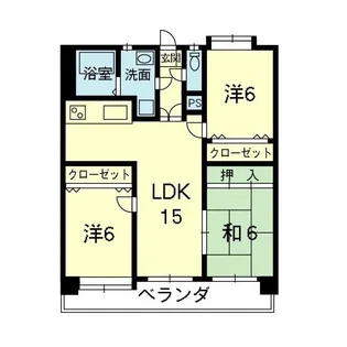 ダイイチライフ壱番館【3階】の間取り