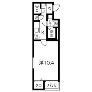 Gran Strada 上杉【1階】の間取り