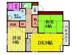 広島県広島市安佐北区亀山1【アパート】の間取り