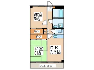 エクシ-ド21【2階】の間取り