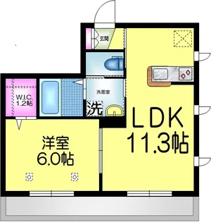 ノブコート【1階】の間取り