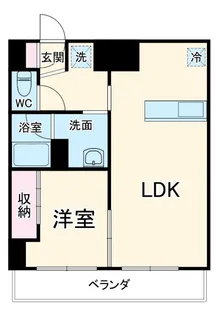 ビブレにししろ【6階】の間取り