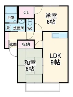 サンフィル高橋B【1階】の間取り
