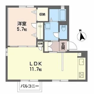 ネオベルデ森町2【2階】の間取り