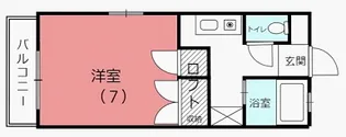 ロイヤルハイツ小松島I【2階】の間取り