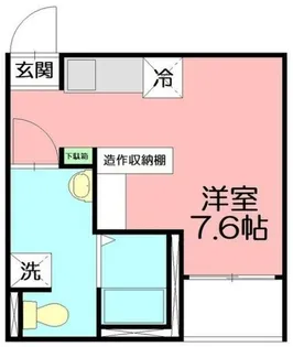 1Rの間取り画像