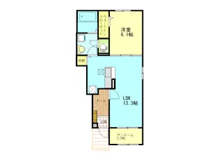 シエル【1階】の間取り
