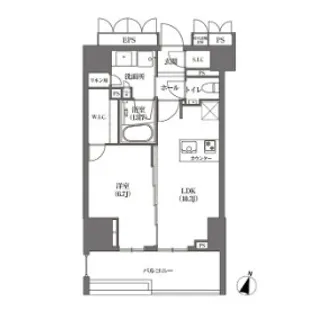 東京都中央区日本橋浜町3【マンション】の間取り
