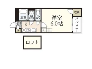 レオネクストグリーンハウス江波【2階】の間取り