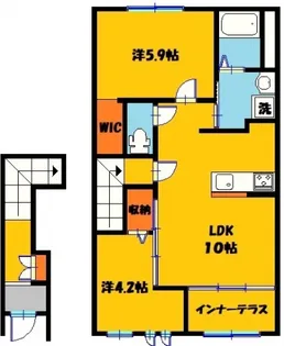 リジエール【2階】の間取り