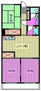 パレス中村【2階】の間取り
