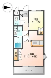 プレステージ佐野【3階】の間取り