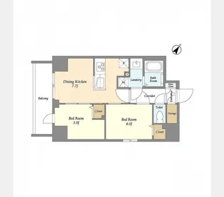 Augusta Residence 新小岩【7階】の間取り