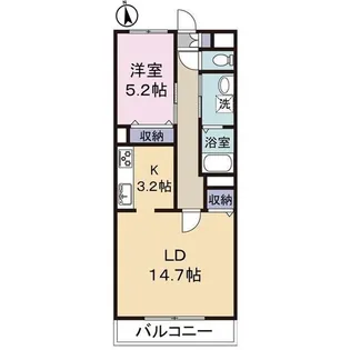グランド・ソレイユ根岸【2階】の間取り