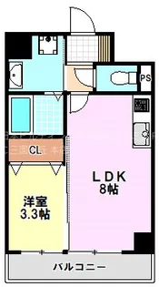 スプランディッド堺東【8階】の間取り