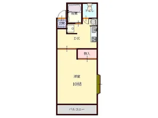 ガーデン美濃和A【3階】の間取り